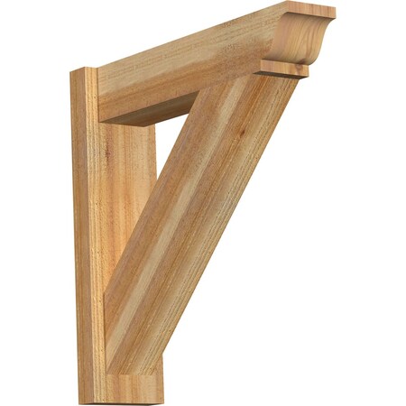 Ekena Millwork Traditional Rough Sawn Traditional Outlooker, Western Red Cedar, 6"W x 24"D x 24"H OUT06X24X24TRA01RWR